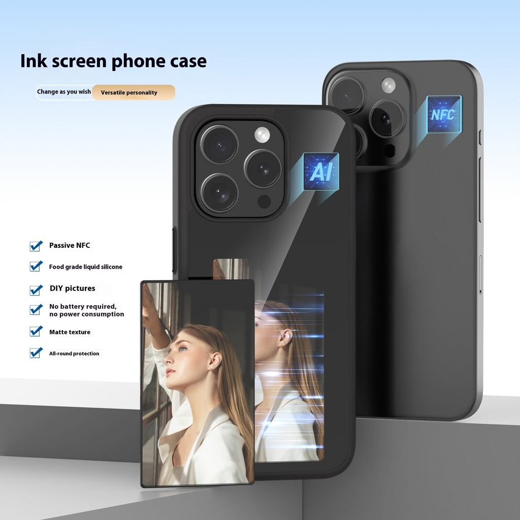 Smart E-INK projection phone case